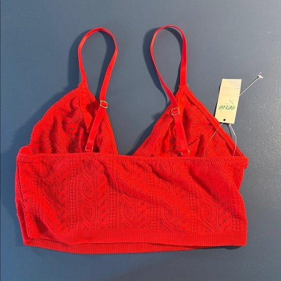 Aerie Red Lace Bralette Small NWT - Picture 2 of 3